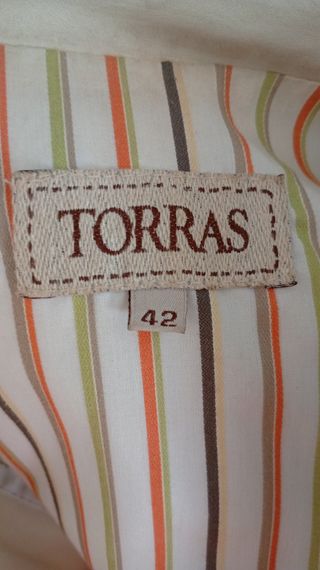 Chaqueta Piel Natural Torras blanca y Gris