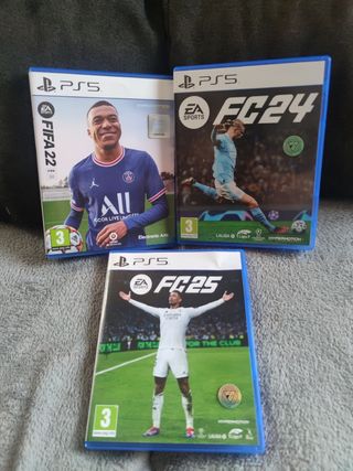 Pack PS5 FIFA 22, FC 24 y FC 25