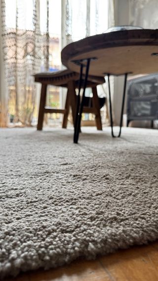 Alfombra IKEA STOENSE pelo corto color hueso