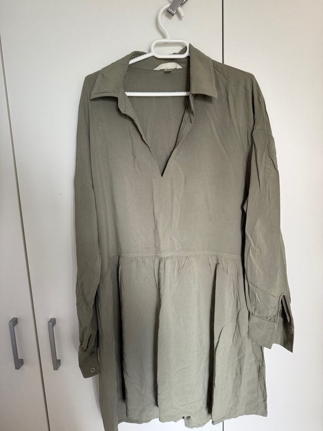 Vestido H&M verde oliva