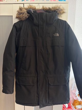 Abrigo The North Face Negro con Capucha