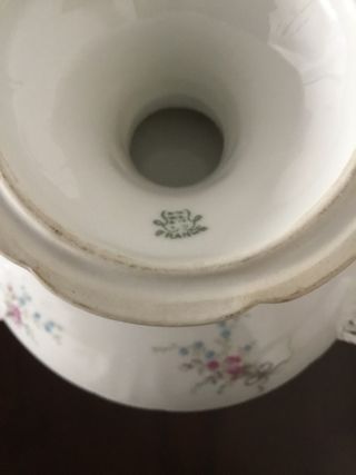Fuente y frutero Limoges porcelana