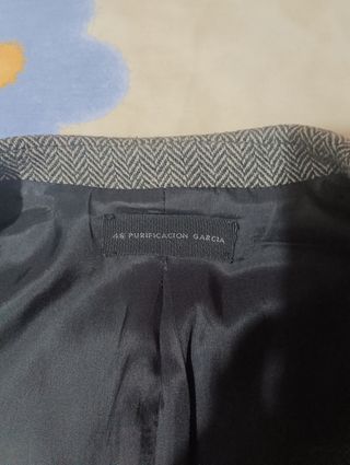 Chaquetón piel ante mujer beige/marrón