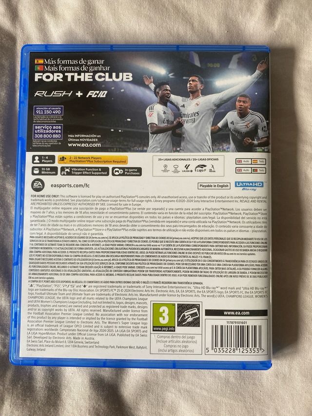 EA FC 25 PS5 Juego Deportivo