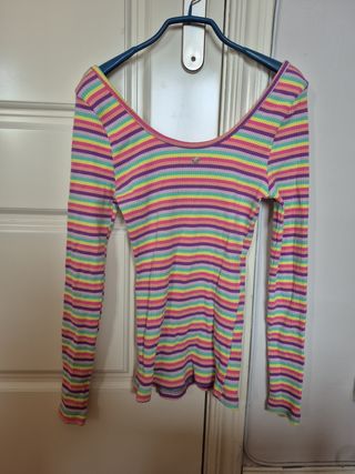 Camiseta Scalpers rayas multicolor