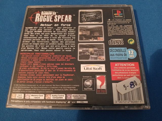 Rainbow Six Rogue Spear PS1