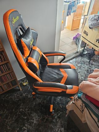 Silla Gaming Vinsetto Naranja y Negra