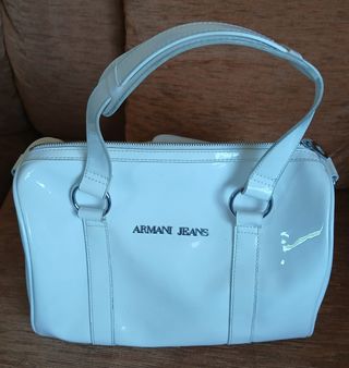 Borsa Armani Jeans bianca 30 x 18 x 22 cm