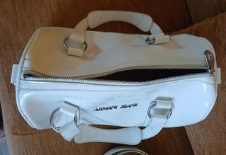 Borsa Armani Jeans bianca 30 x 18 x 22 cm