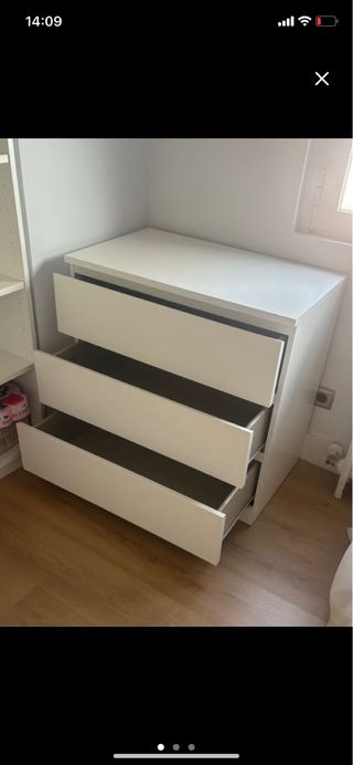 Cajonera Ikea Malm Blanca