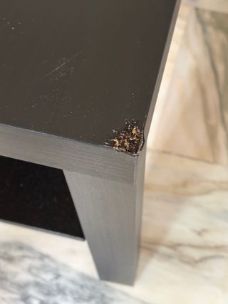 Mesa auxiliar negra Ikea