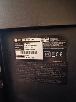 Televisor LG 24 Negro