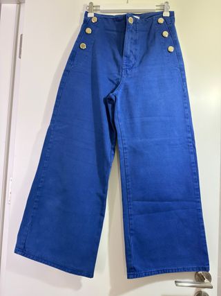 Pantalones vaqueros anchos tiro alto