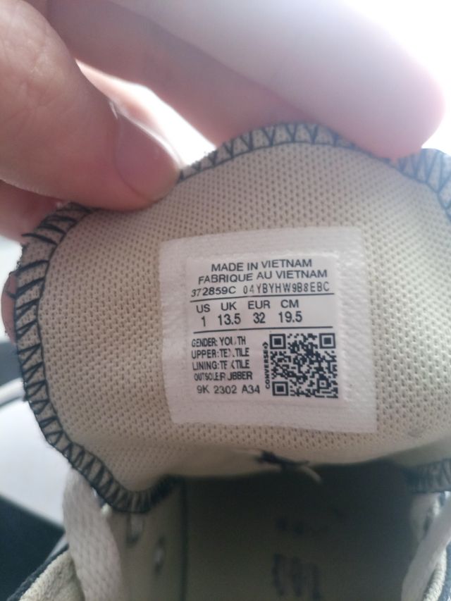 Zapatillas Converse All Star Niñ@s Negras