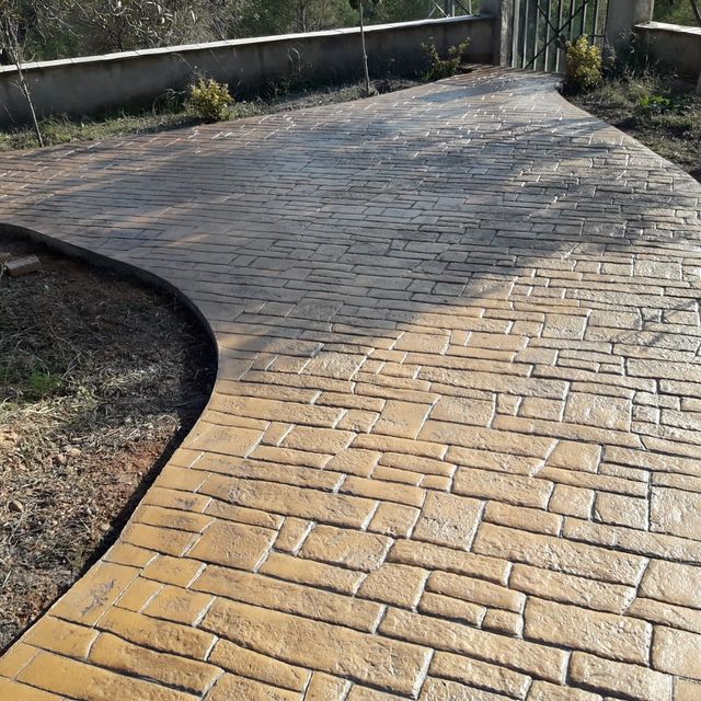 Pavimento hormigón impreso