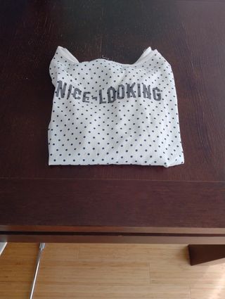 Camiseta S/M lunares manga larga
