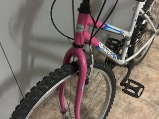 Bicicleta Orbea infantil rosa y blanca