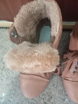 Botines de invierno beige/marrón