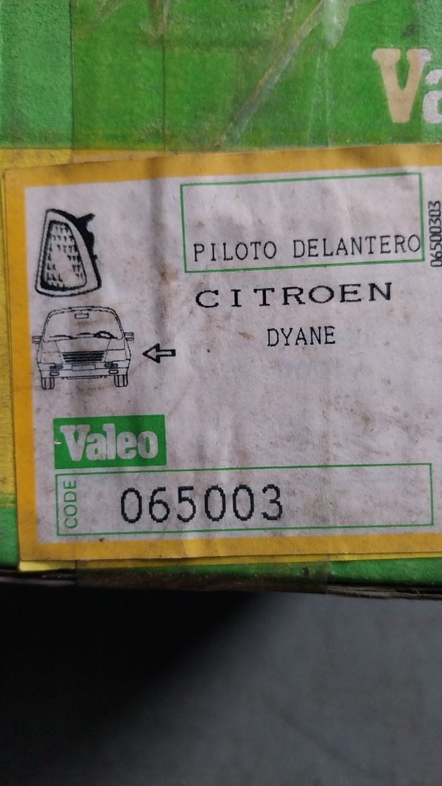 Piloto intermitente delantero izquierdo