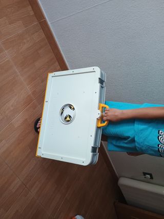 Futbolín Playmobil con jugadores