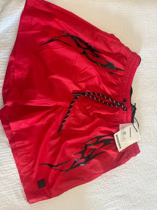 Bañador Bershka niño rojo talla S