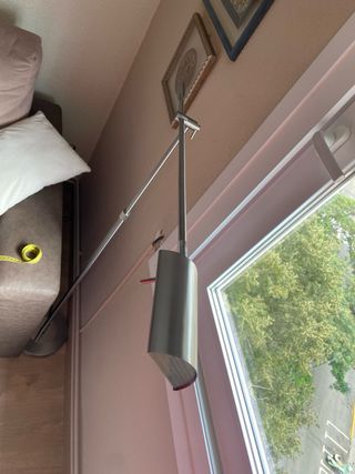 Lámpara de leds de pie telescópica metal