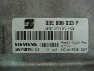 Centralita del motor VW Polo Seat 03E906033P 5WP40196 07 5WP4019607