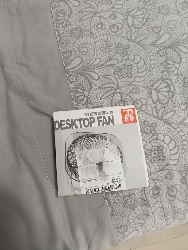 Ventilador USB transparente