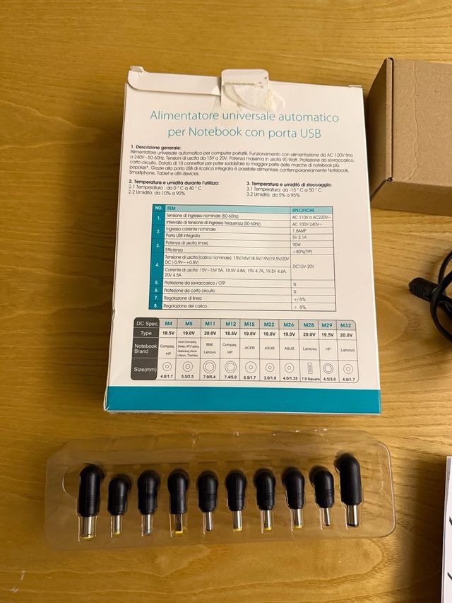 Alimentatore Universale Mediacom 90W USB Notebook