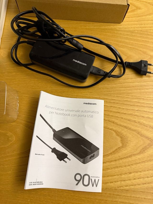 Alimentatore Universale Mediacom 90W USB Notebook