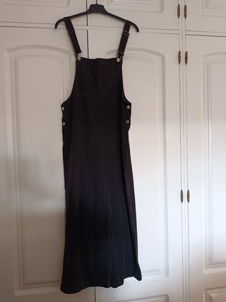 Peto vaquero negro Mango Talla M, sin estrenar 
