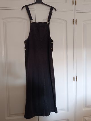 Peto vaquero negro Mango Talla M, sin estrenar 
