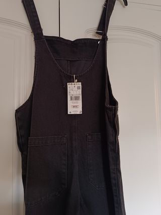 Peto vaquero negro Mango Talla M, sin estrenar 