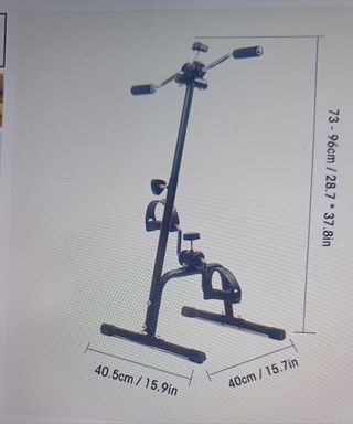 Bicicleta estática plegable acero inoxidable