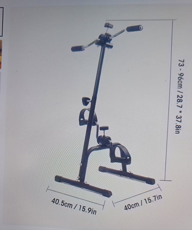 Bicicleta estática plegable acero inoxidable