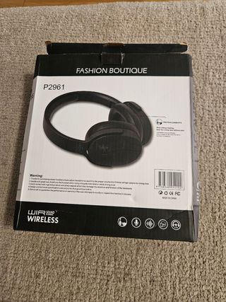 Auriculares Bluetooth Fashion Boutique Negros