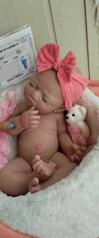 Bebé Reborn silicona 44cm y 2.500gm ..artesanal.