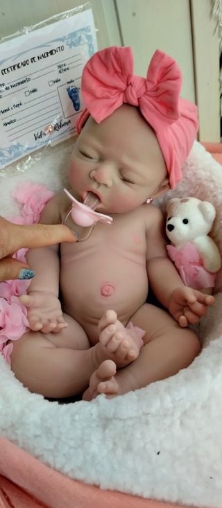 Bebé Reborn silicona 44cm y 2.500gm ..artesanal.