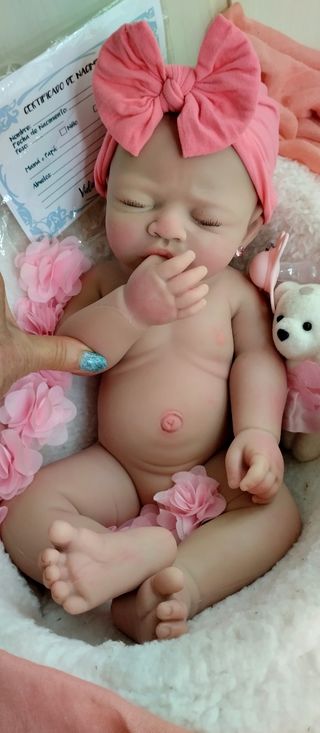 Bebé Reborn silicona 44cm y 2.500gm ..artesanal.