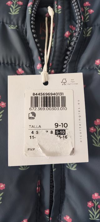 (SIN ESTRENAR) Chaqueta anorak  niña 