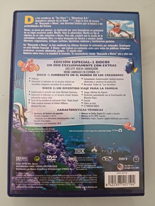 Buscando a Nemo Edición Especial DVD
