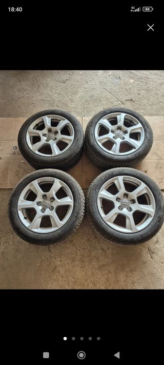 Llantas Audi con neumáticos de invierno 