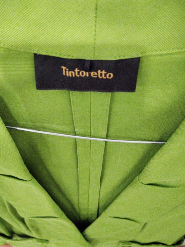 Conjunto Tintoretto Verde Chaqueta Pantalón Top Se