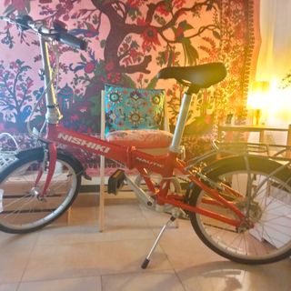 Bicicleta Plegable Nishiki Nautic Roja. Como nueva
