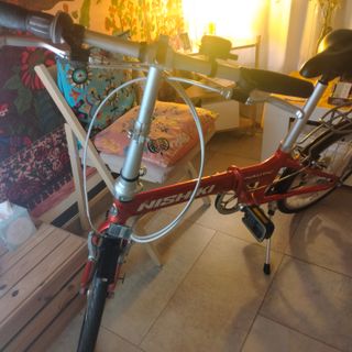 Bicicleta Plegable Nishiki Nautic Roja. Como nueva