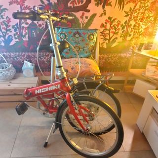 Bicicleta Plegable Nishiki Nautic Roja. Como nueva