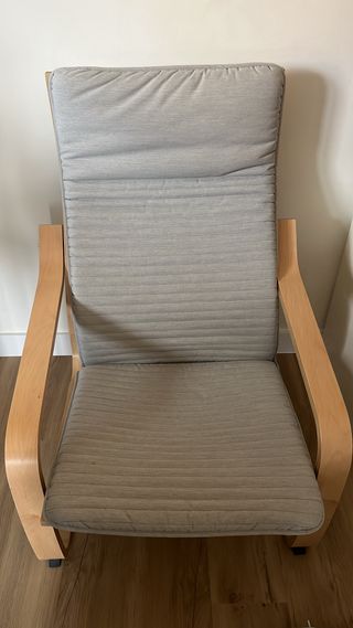 Silla Ikea Poang Madera Gris