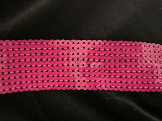 Jersey rayas lentejuelas fucsia mujer