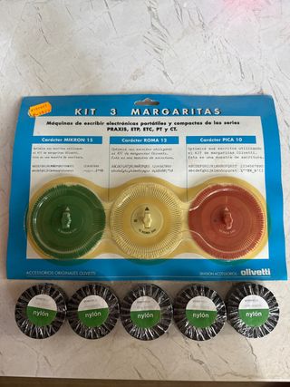 Kit di 3 Margarita Olivetti + 5 coloranti in nylon