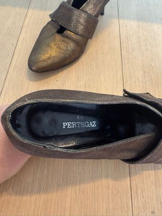 Zapatos Pertegaz Marrón Dorado Talla 38